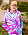 Just Be You The World Will Adjust Tie Dye Pink Flamingo Graphic AOP Shirts _4_ dL58A