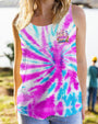 Just Be You The World Will Adjust Tie Dye Pink Flamingo Graphic AOP Shirts _6_ rwhR9