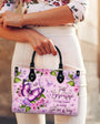 Just Breathe Everything Is Going To Be Okay Butterfly with Pink Floral Hippie Leather Bag _12_ dd7n2