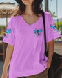 Just Breathe Everything Is Going To Be Okay Dragonfly and Floral Design AOP Shirts _4_ d3Drq