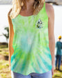 Just Breathe Everything Is Going To Be Okay Green Tie Dye Butterfly Flower AOP Shirts _6_ LU0C7