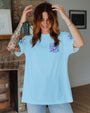 Just Breathe Everything Is Going To Be Okay Light Blue Butterfly AOP Shirts _13_ qcbpO