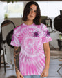 Just Breathe Everything Is Going To Be Okay Pink Tie Dye Sunflower AOP Shirts _10_ iV409