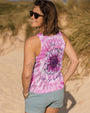 Just Breathe Everything Is Going To Be Okay Pink Tie Dye Sunflower AOP Shirts _8_ NKyGo