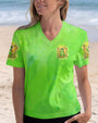 Just Breathe Everything Is Going to Be Okay Cute Frog Green Peaceful AOP Shirts _2_ c1XoU