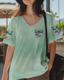 Just Breathe Everything Is Going to Be Okay Dragonfly and Flowers AOP Shirts _6_ S94Wo