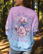 Just Breathe Everything Is Going to Be Okay Dragonfly and Peony Floral AOP Shirts _7_ qcNOg