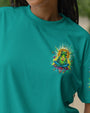 Just Breathe Everything Is Going to Be Okay Funny Meditation Frog Lotus AOP Shirts _2_ y7XAJ
