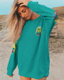 Just Breathe Everything Is Going to Be Okay Funny Meditation Frog Lotus AOP Shirts _8_ oBGdC