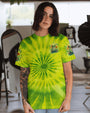 Just Breathe Everything Is Going to Be Okay Green Frog Tie Dye AOP Shirts _13_ wYsdp