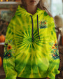 Just Breathe Everything Is Going to Be Okay Green Frog Tie Dye AOP Shirts _4_ bo63c