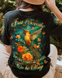 Just Breathe Everything Is Going to Be Okay Hummingbird Floral Graphic AOP Shirts _3_ nhnzE