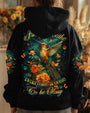 Just Breathe Everything Is Going to Be Okay Hummingbird Floral Graphic AOP Shirts _7_ HWhgw
