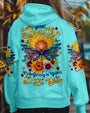 Just Breathe Everything Is Going to Be Okay Inspirational Sunflower and Dragonfly AOP Shirts _8_ 8YMPV