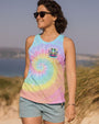 Just Breathe Everything Is Going to Be Okay Meditating Frog Tie Dye Lotus AOP Shirts _6_ i6Rjd