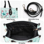 Just Breathe Everything Is Going to Be Okay Mint Green Butterfly Floral Hippie Leather Bag _6_ 7ATwY