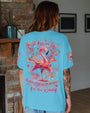 Just Breathe Everything Is Going to Be Okay Motivational Peaceful Flamingo AOP Shirts _1_ p9FT6