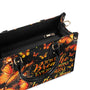 Just Breathe Everything Is Going to Be Okay Orange Butterfly Motivation Hippie Leather Bag _4_ BetDc