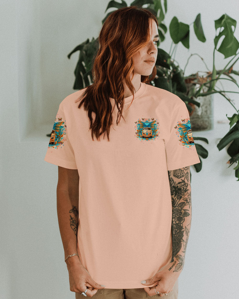 Just Breathe Everything Is Going to Be Okay Peace Van and Butterflies AOP Shirts _10_ AvMnR