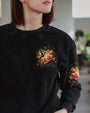 Just Breathe Everything Is Going to Be Okay Rose and Hummingbird Graphic AOP Shirts _8_ CTdHO