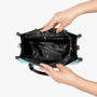 Just Breathe Everything is Going to Be Okay Blue Butterfly Floral Hippie Leather Bag _4_ dSRPf