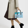 Just Breathe Everything is Going to Be Okay Blue Butterfly Floral Hippie Leather Bag _6_ Yyz0R