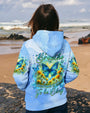 Just Breathe Everything is Going to Be Okay Butterfly Light Blue Design for Women AOP Shirts _2_ KQaXI