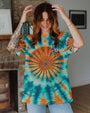 Just Breathe Everything is Going to Be Okay Tie Dye Butterfly Positive AOP Shirts _9_ CqHAs