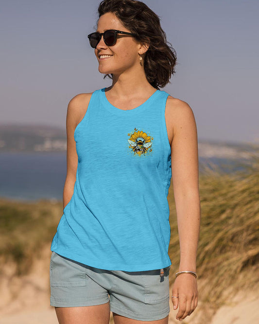 Just Breathe Everything is Going to be Okay Sunflower _26 Bee Design AOP Shirts _10_ MwERE