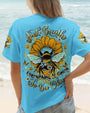 Just Breathe Everything is Going to be Okay Sunflower _26 Bee Design AOP Shirts _12_ 1qlOl