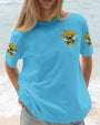Just Breathe Everything is Going to be Okay Sunflower _26 Bee Design AOP Shirts _14_ f9IEl