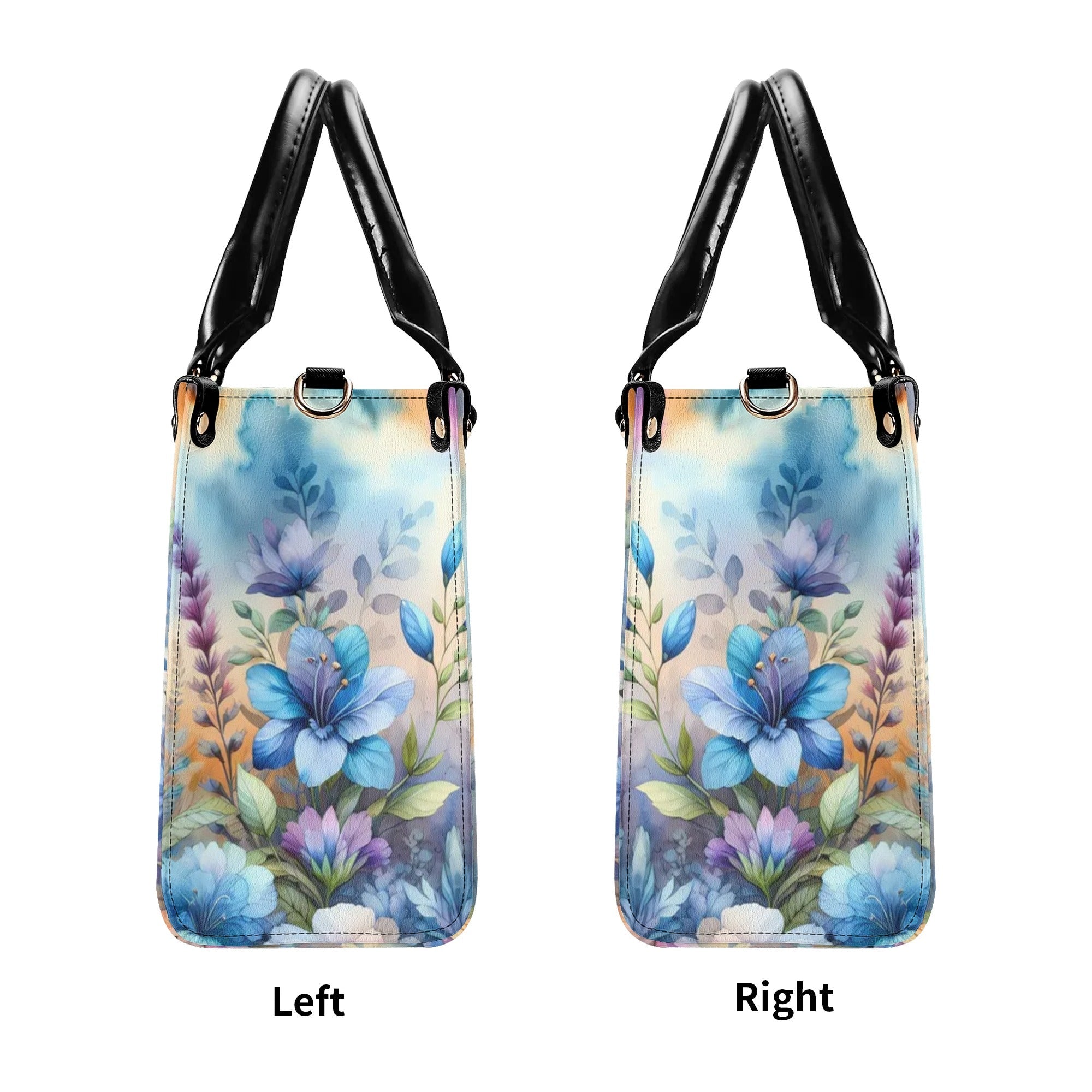 Just Breathe Hummingbird Watercolor Floral Hippie Leather Bag Gift for Women _4_ QVmSF