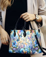 Just Breathe Hummingbird Watercolor Floral Hippie Leather Bag Gift for Women _8_ Jz56S