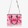 Just Breathe Watercolor Pink Butterfly Peace Symbol Hippie Leather Bag _3_ guQNI