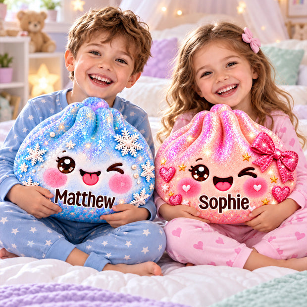 Little Dumpling Squishy Christmas Gift For Kids, Family - Personalized Shaped Pillow