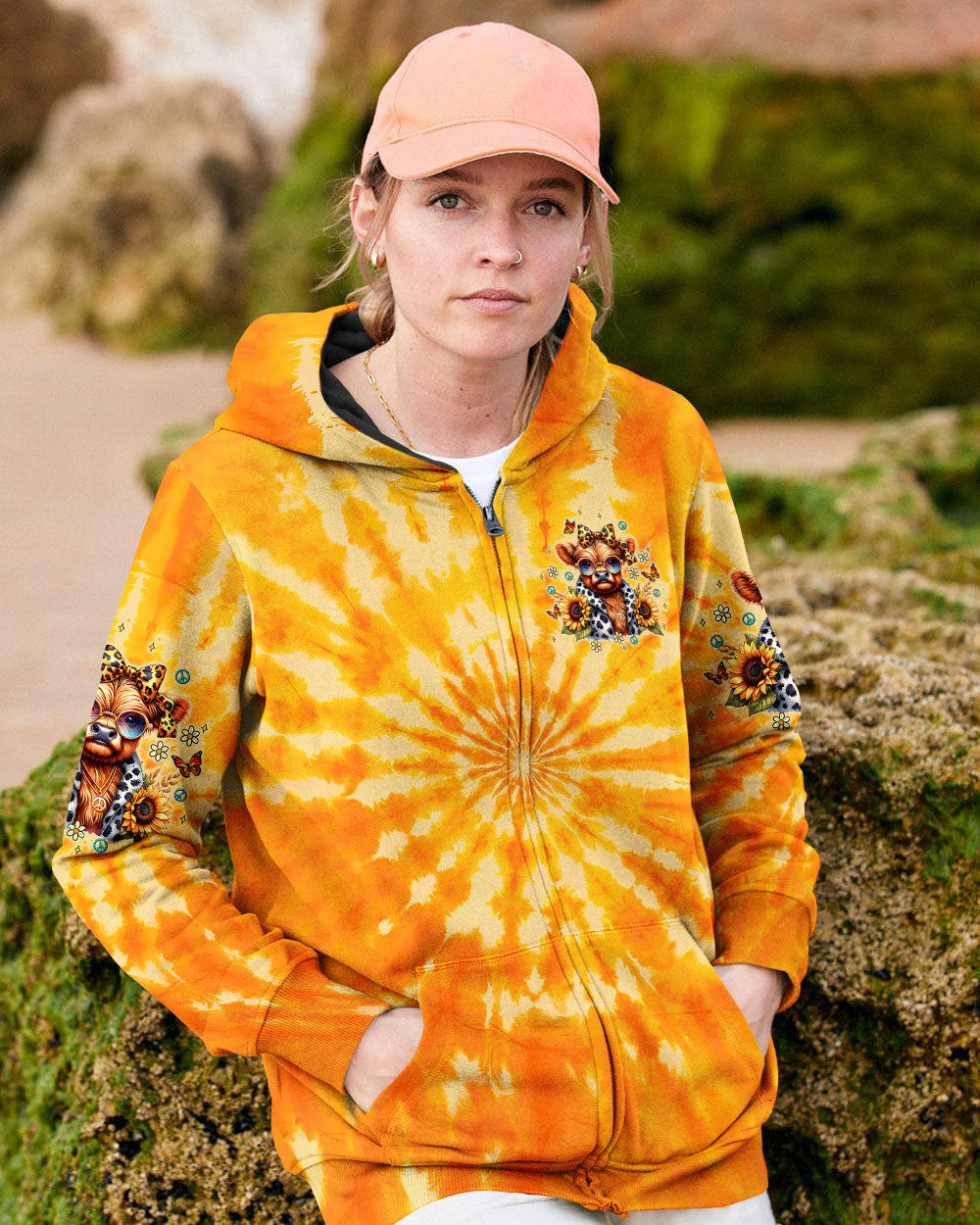 Kinda Boujee Kinda Broke Adorable Cow in Sunglasses _26 Sunflower Design AOP Shirts _8_ faQQt