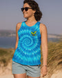 Let It Be Whisper Words of Wisdom Luna Moth Tie Dye Design for Women AOP Shirts _13_ ONWCA