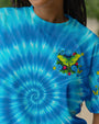 Let It Be Whisper Words of Wisdom Luna Moth Tie Dye Design for Women AOP Shirts _3_ 50Viw