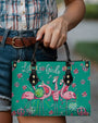 Let_E2_80_99s Go Girls Disco Flamingo Hippie Leather Bag Gift for Women _12_ Z9TVF