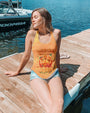 Let_E2_80_99s Go Girls Flamingo Peace and Love Orange Graphic Tee for Women AOP Shirts _11_ XmQXD