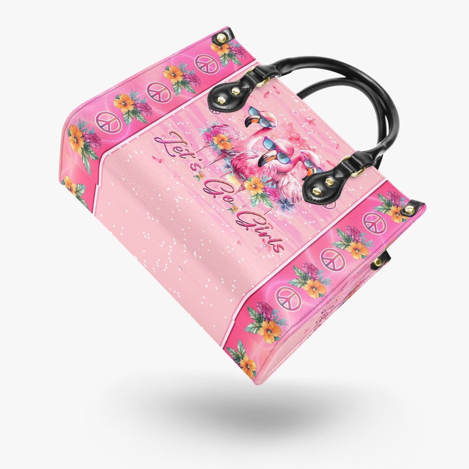 Let_E2_80_99s Go Girls Tropical Pink Flamingo Hippie Leather Bag Gift for Women _10_ 8xdHe
