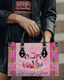 Let_E2_80_99s Go Girls Tropical Pink Flamingo Hippie Leather Bag Gift for Women _11_ CoHvP