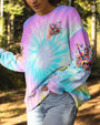 Lifes Too Short to Worry Just Be Groovy Tie Dye Hippie Peace and Love AOP Shirts _6_ cursE