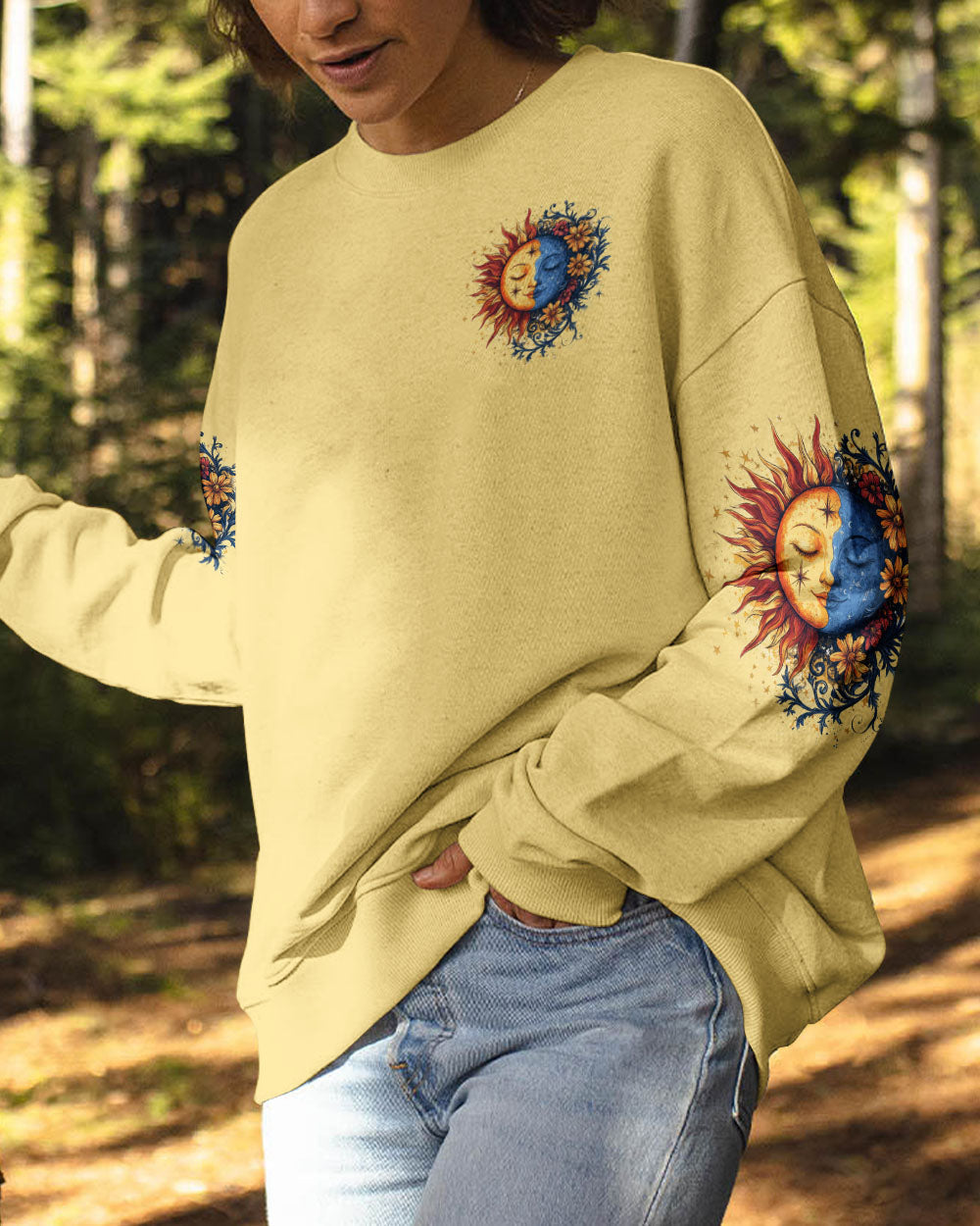 Live by the Sun Feel by the Moon Move by the Stars Sun Moon Stars Graphic AOP Shirts _13_ dEx89