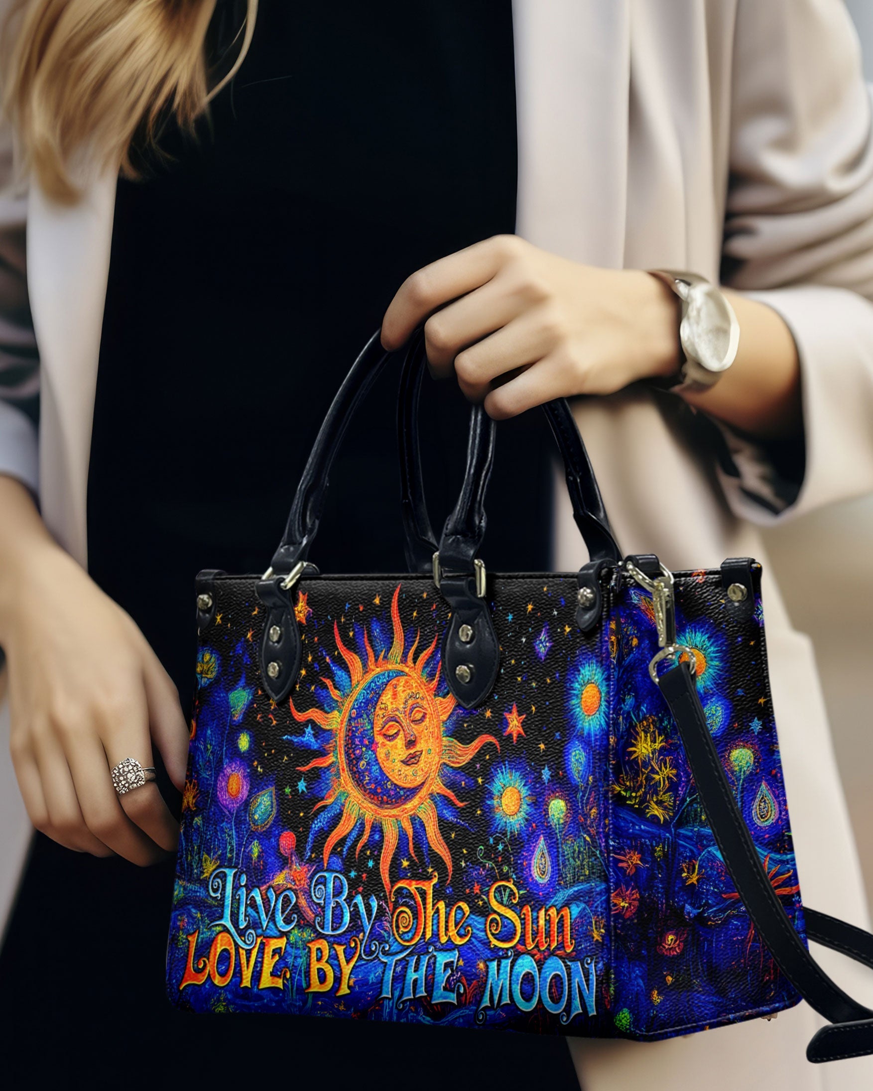 Live by the Sun Love by the Moon Boho Celestial Sun _26 Moon Hippie Leather Bag _4_ Cit4c