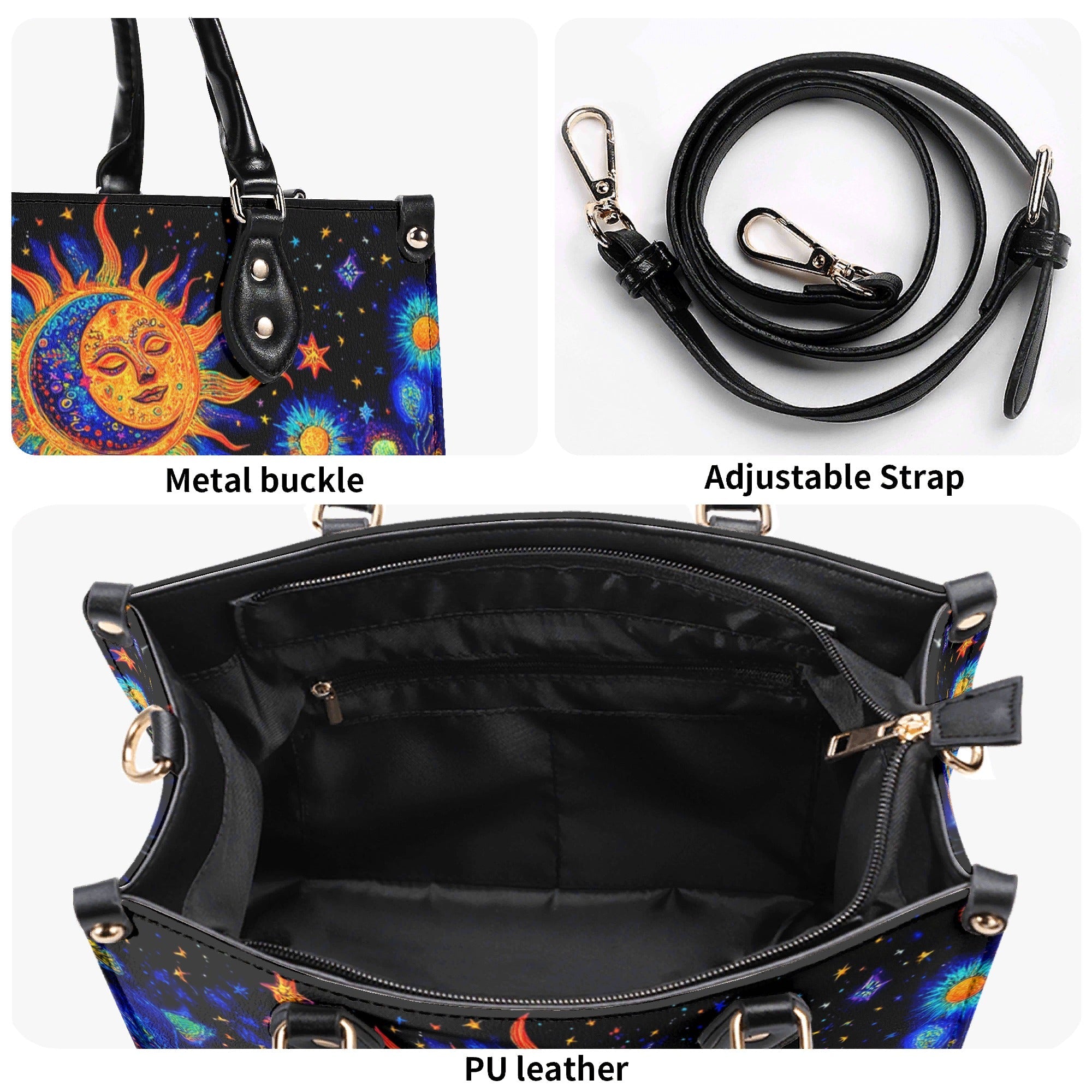 Live by the Sun Love by the Moon Boho Celestial Sun _26 Moon Hippie Leather Bag _6_ ZzNe7