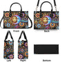 Live by the Sun Love by the Moon Celestial Floral Inspirational Hippie Leather Bag _5_ CGM3M