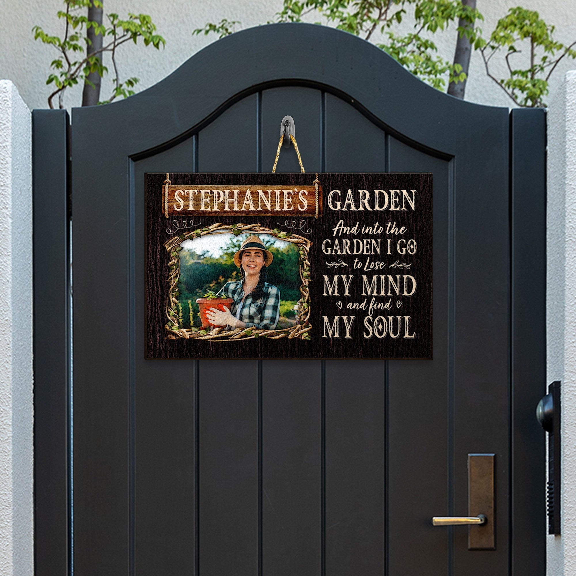 Lose My Mind And Find My Soul Personalized Custom Shaped Wood Sign Garden Decor Gift For Mom Wife Daughter Friends Garden Lovers_4_0b72b0a6 b759 4a07 98d1 5aff92949781