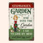 Lose My Mind Personalized Metal Sign Garden Decor Gift For Mom Wife Daughter