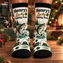 LuckyFishingSocksinCozyHolidayCabin